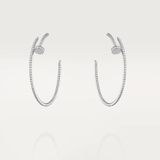 [Plus&Max]JUSTE EARRINGS FULL DIAMONDS 1.8MM