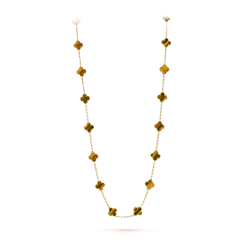 [Plus&Max]CLOVER 20 MOTIFS TIGER EYE ROSE GOLD