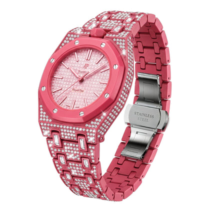 [Plus&Max]Royal Oak Pop Exclusive Bioceramic Case & Bioceramic Strap Full Diamond