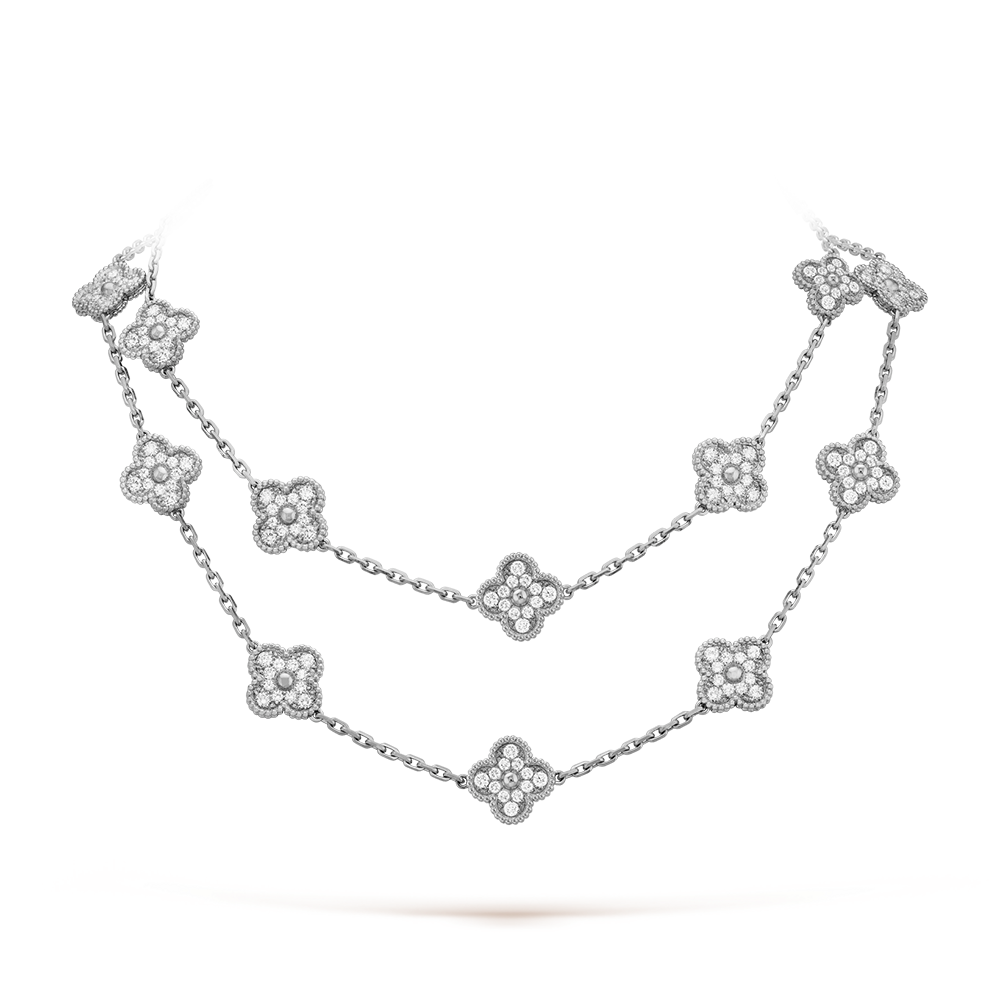 [Plus&Max]CLOVER 20 MOTIFS DIAMOND SILVER