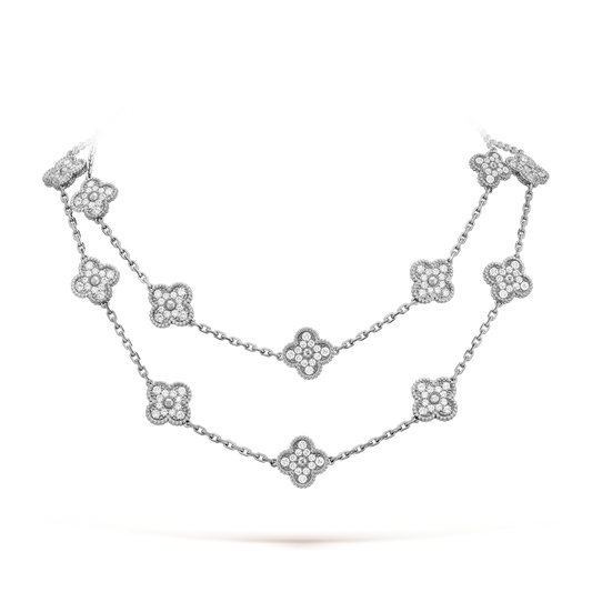 [Plus&Max]CLOVER 20 MOTIFS DIAMOND SILVER
