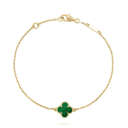 [Plus&Max]CLOVER BRACELET MALACHITE 1 MOTIF