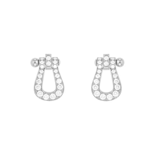 [Plus&Max]FORCE 10 FULL DIAMOND STUD EARRINGS MINI MODEL