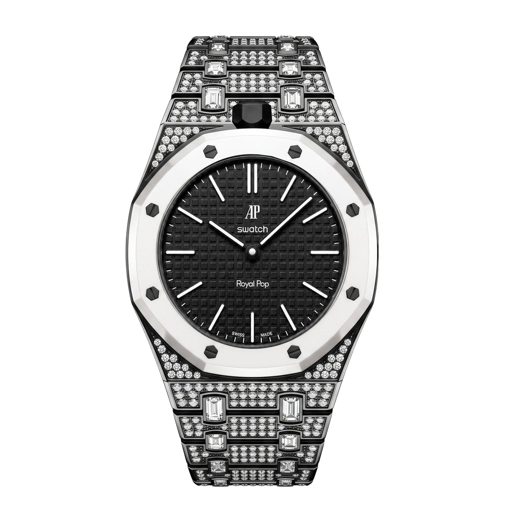 Royal Oak Pop Exclusive Bioceramic Case & Bioceramic Strap Full Diamond