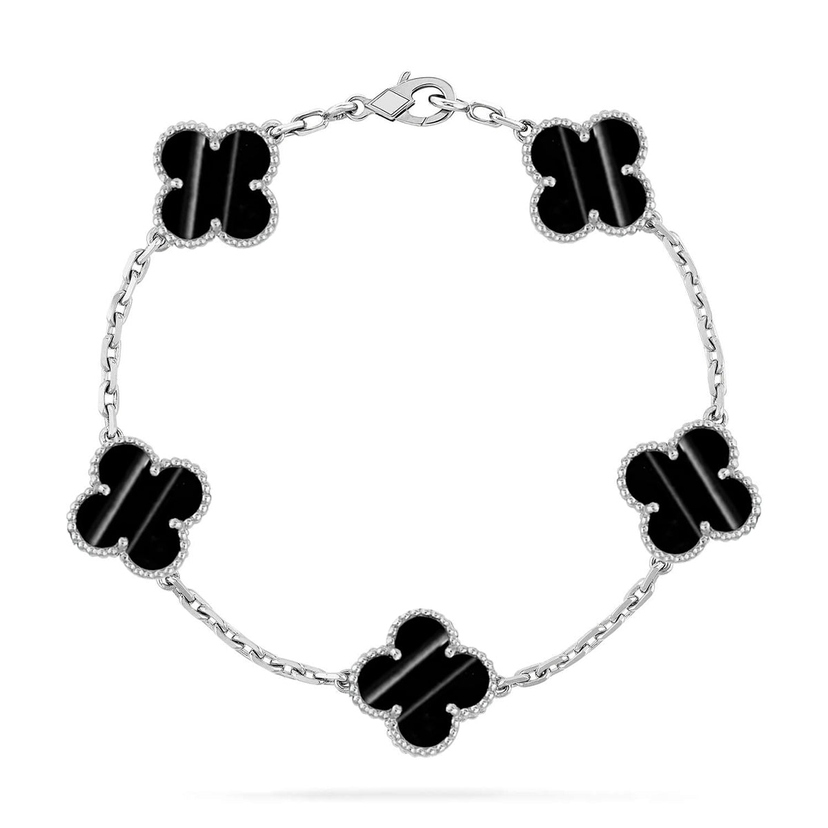 [Plus&Max]LUCKY CLOVER 5-MOTIF BRACELET - PULSE STONE COLLECTION