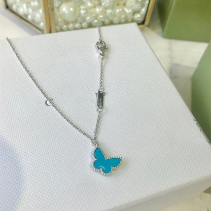 [Plus&Max]BUTTERFLY TURQUOISE BUTTERFLY BRACELET SILVER