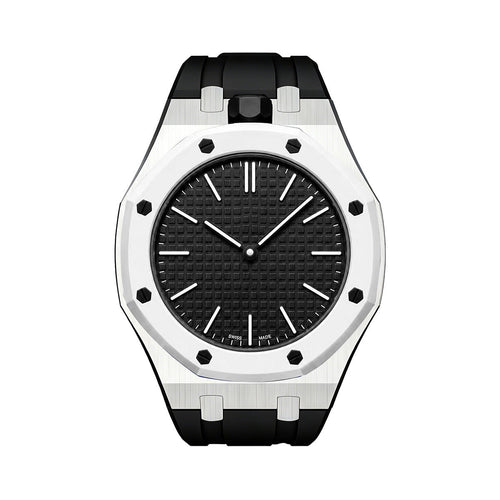 [Plus&Max]OAK POP BLACK STEEL SILICONE STRAP