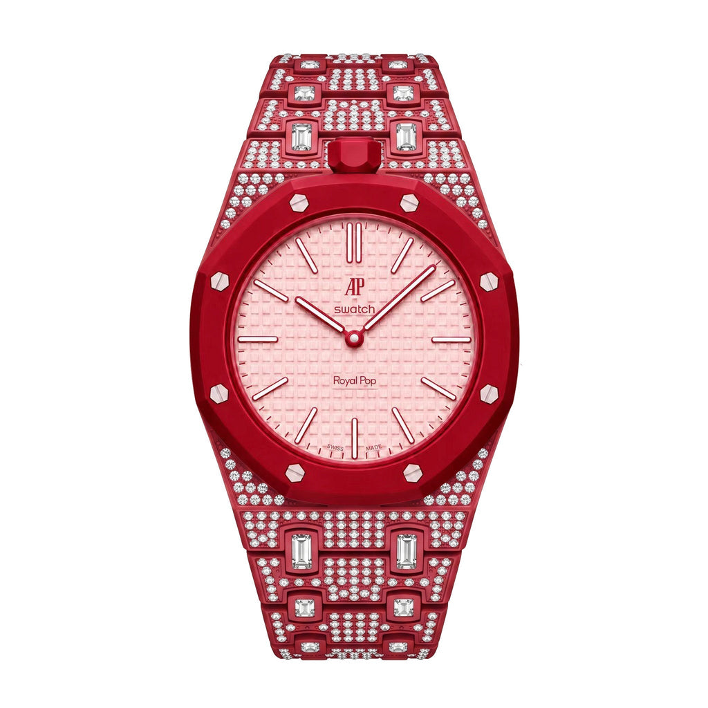 Royal Oak Pop Exclusive Bioceramic Case & Bioceramic Strap Full Diamond