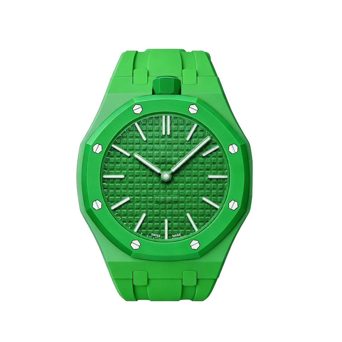[Plus&Max]OAK POP EXCLUSIVE GREEN SILICONE STRAP