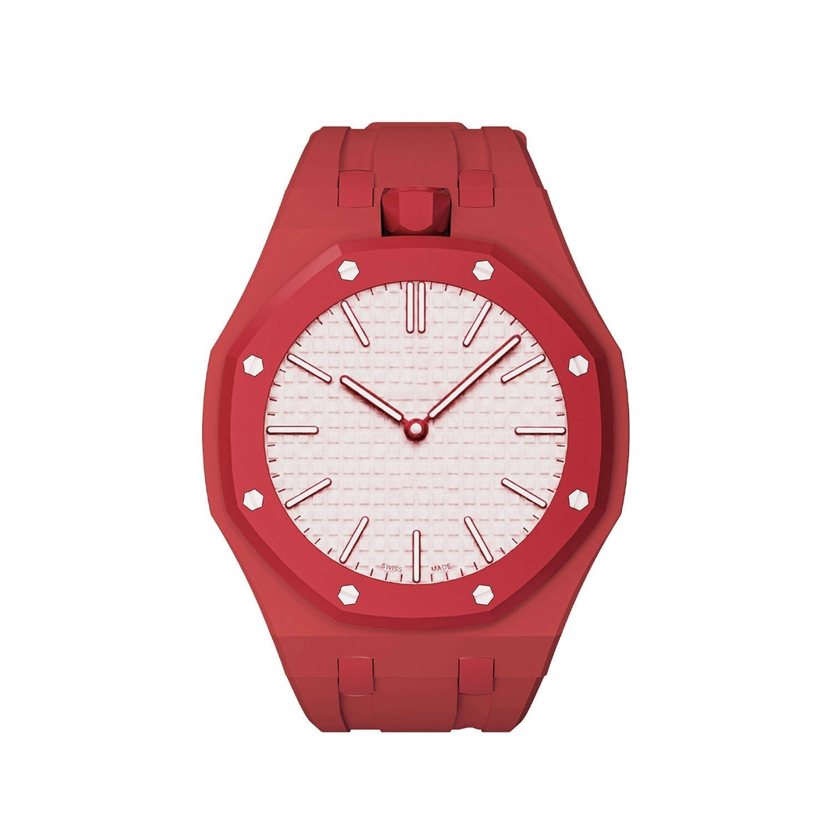 [Plus&Max]OAK POP EXCLUSIVE RED SILICONE STRAP