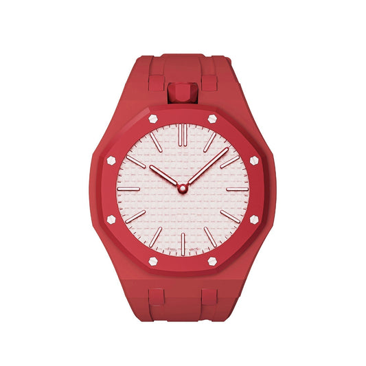 [Plus&Max]OAK POP EXCLUSIVE RED SILICONE STRAP