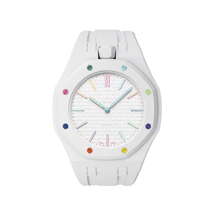 [Plus&Max]OAK POP EXCLUSIVE  WHITE SILICONE STRAP