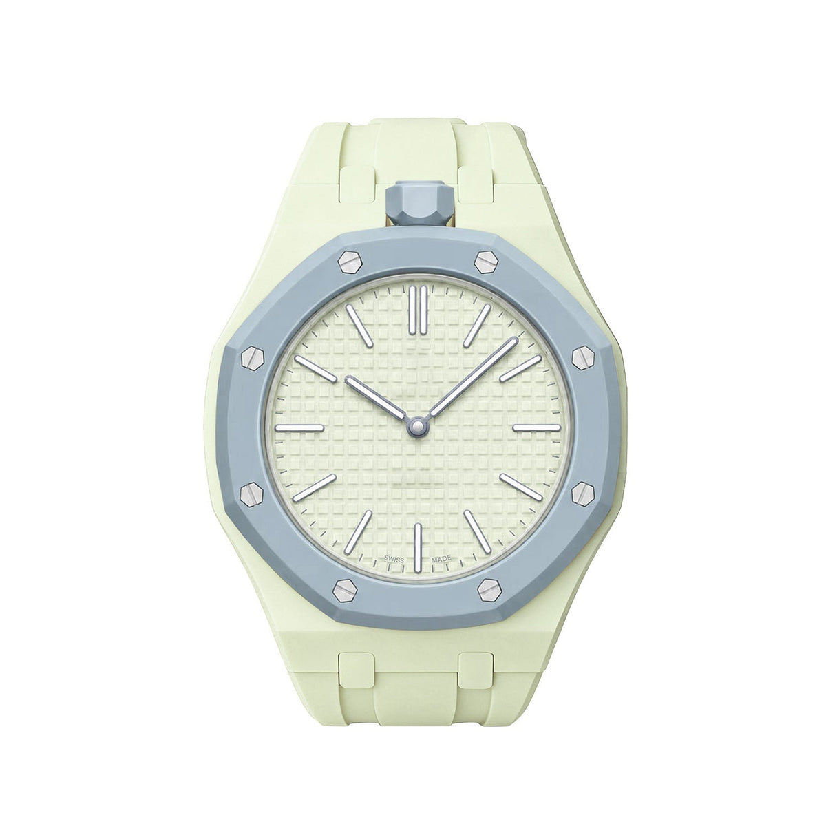 [Plus&Max]OAK POP EXCLUSIVE CREAMY YELLOW SILICONE STRAP