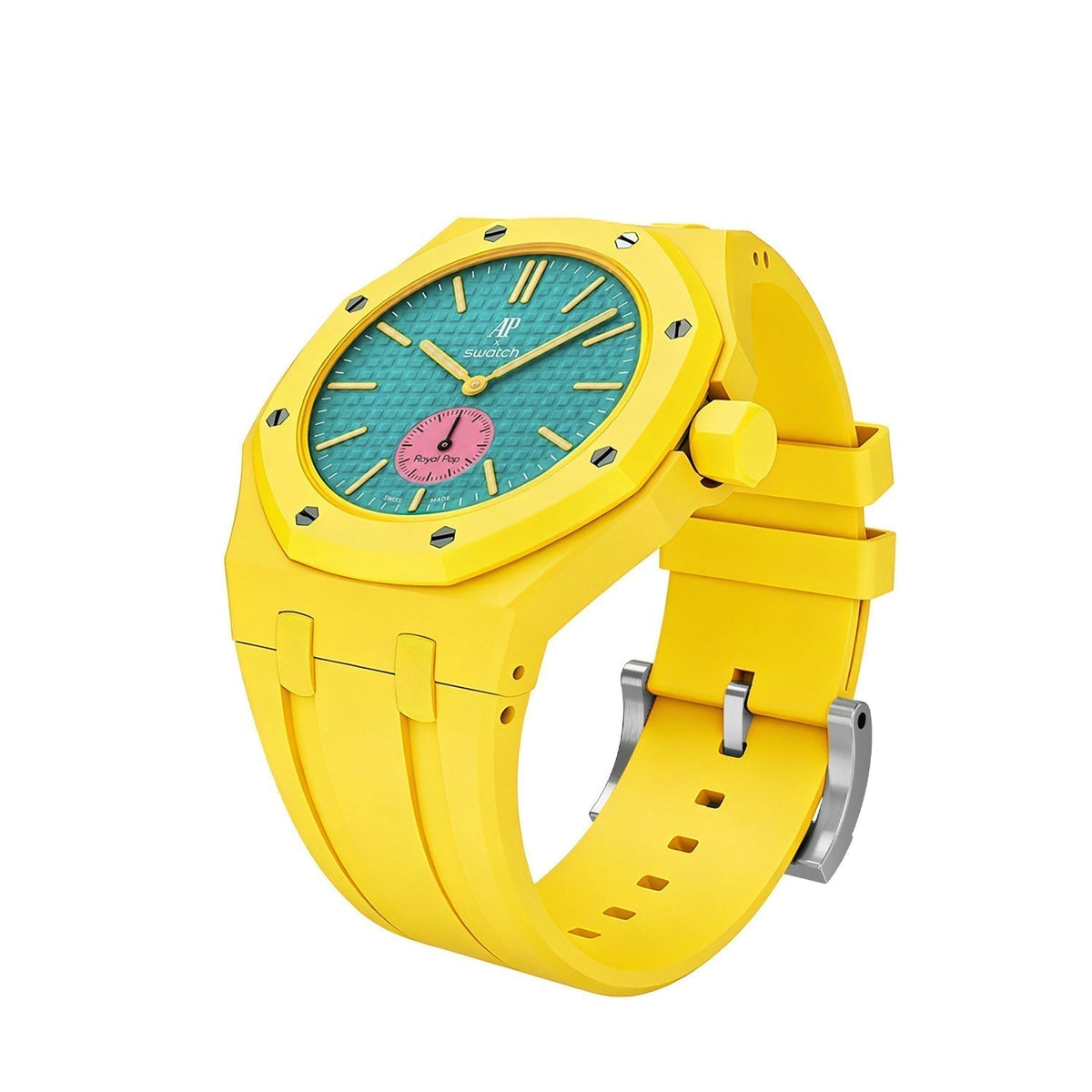 [Plus&Max]OAK POP EXCLUSIVE YELLOW SILICONE STRAP