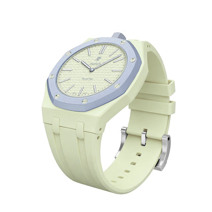 [Plus&Max]OAK POP EXCLUSIVE CREAMY YELLOW SILICONE STRAP