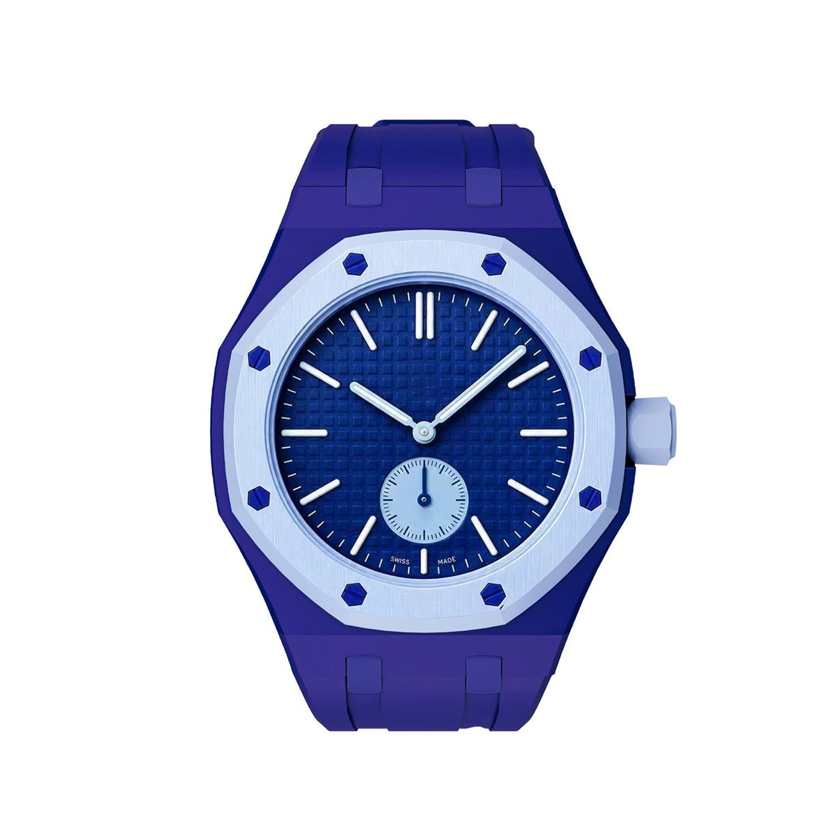 [Plus&Max]OAK POP EXCLUSIVE DARK BLUE SILICONE STRAP