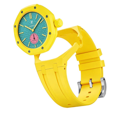 [Plus&Max]OAK POP EXCLUSIVE YELLOW SILICONE STRAP