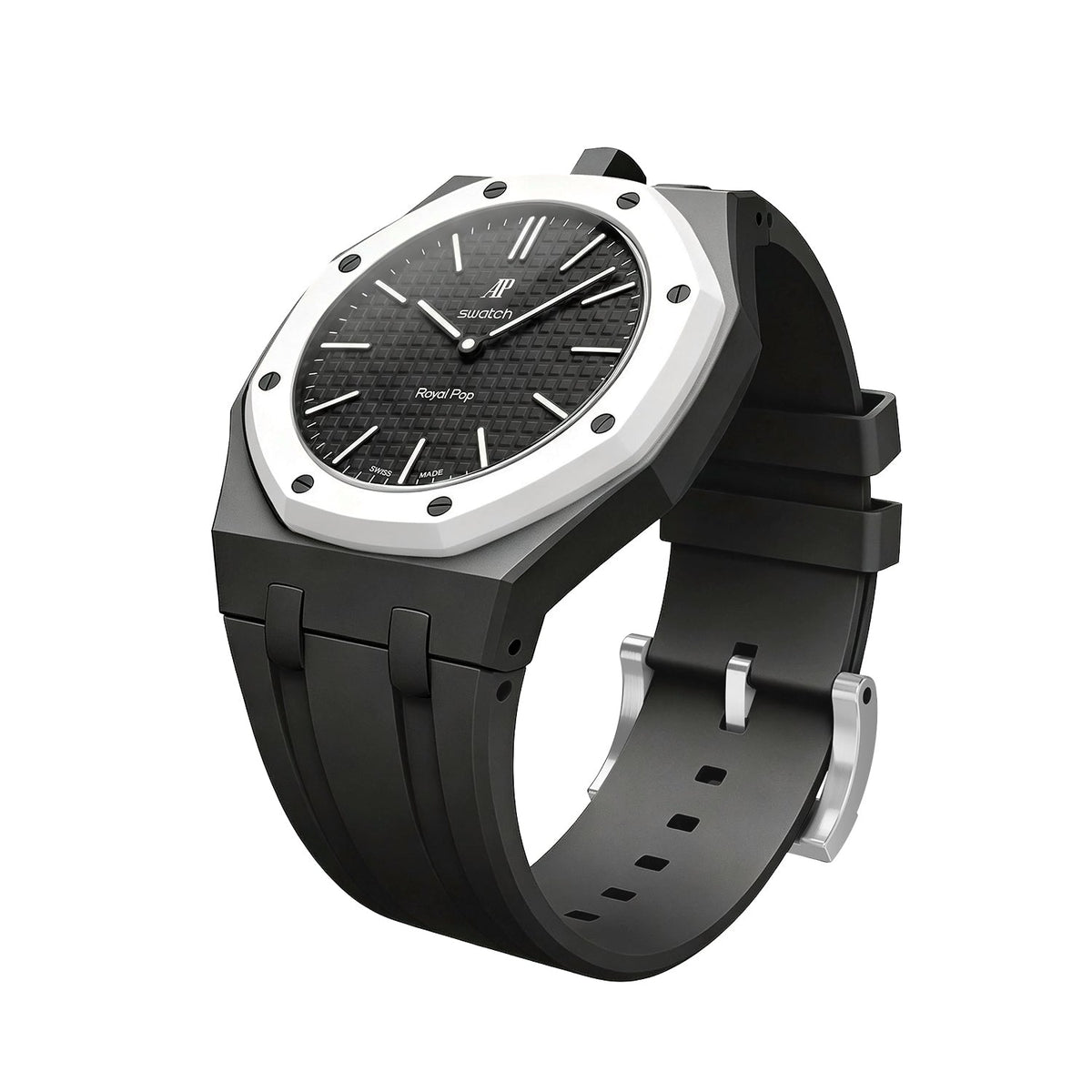 [Plus&Max]OAK POP EXCLUSIVE BLACK SILICONE STRAP