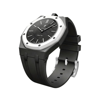 [Plus&Max]OAK POP EXCLUSIVE BLACK SILICONE STRAP