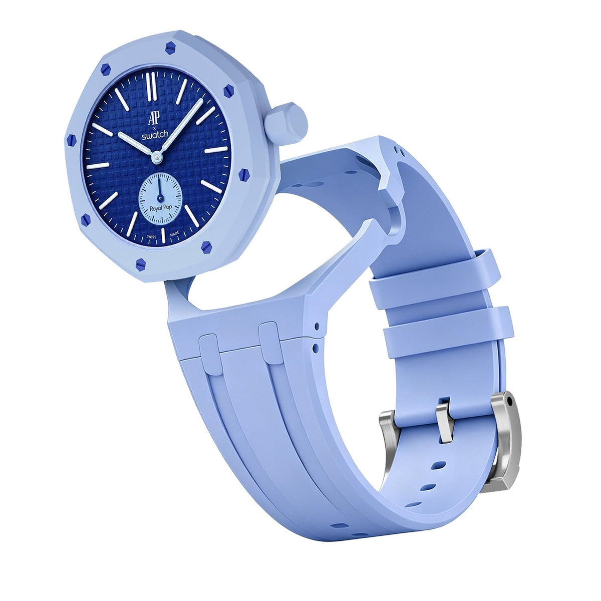 [Plus&Max]OAK POP EXCLUSIVE LIGHT BLUE SILICONE STRAP