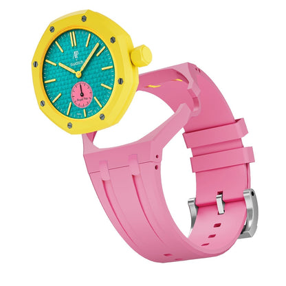 [Plus&Max]OAK POP EXCLUSIVE PINK SILICONE STRAP