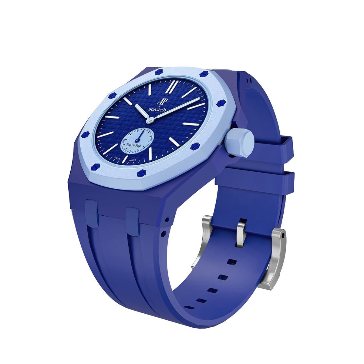 [Plus&Max]OAK POP EXCLUSIVE DARK BLUE SILICONE STRAP