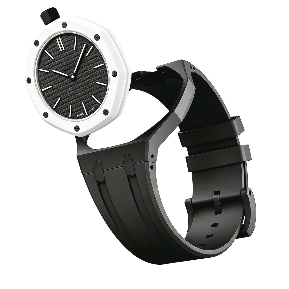 [Plus&Max]OAK POP EXCLUSIVE BLACK SILICONE STRAP