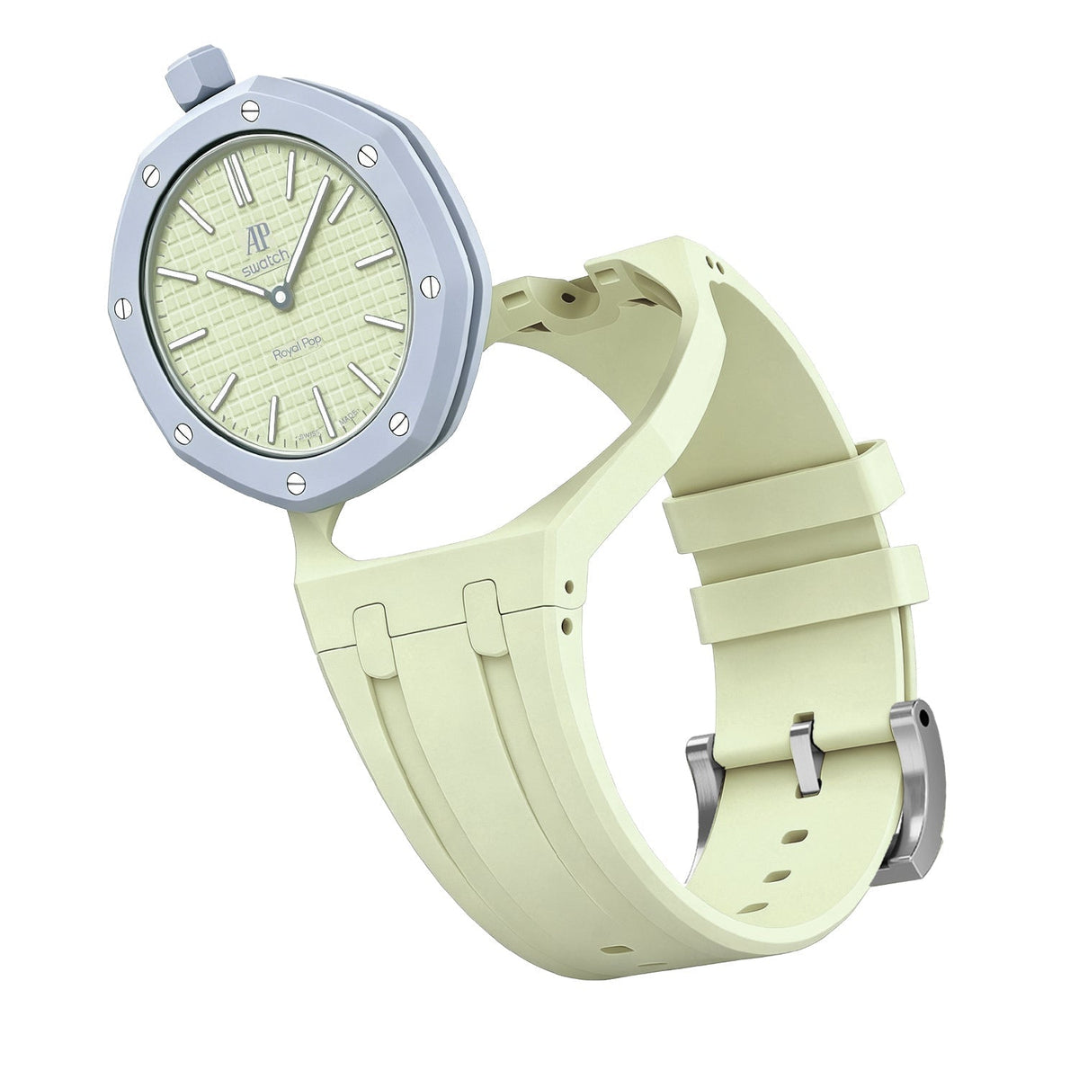[Plus&Max]OAK POP EXCLUSIVE CREAMY YELLOW SILICONE STRAP