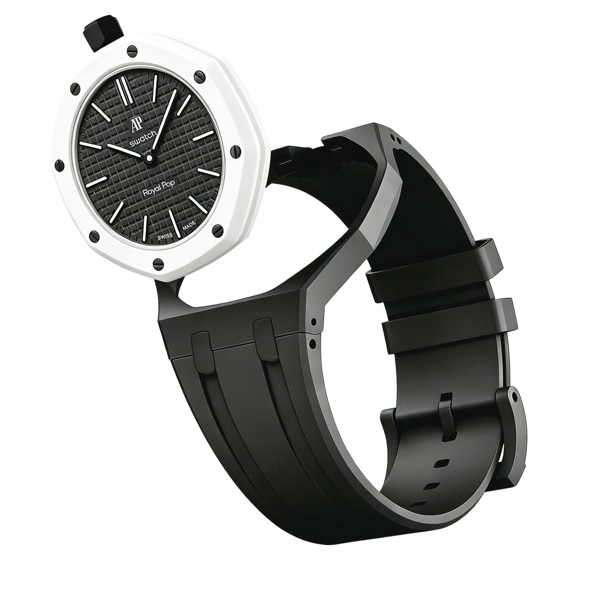 [Plus&Max]OAK POP EXCLUSIVE BLACK SILICONE STRAP