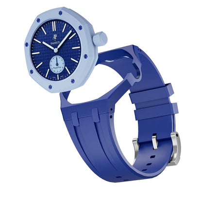 [Plus&Max]OAK POP EXCLUSIVE DARK BLUE SILICONE STRAP