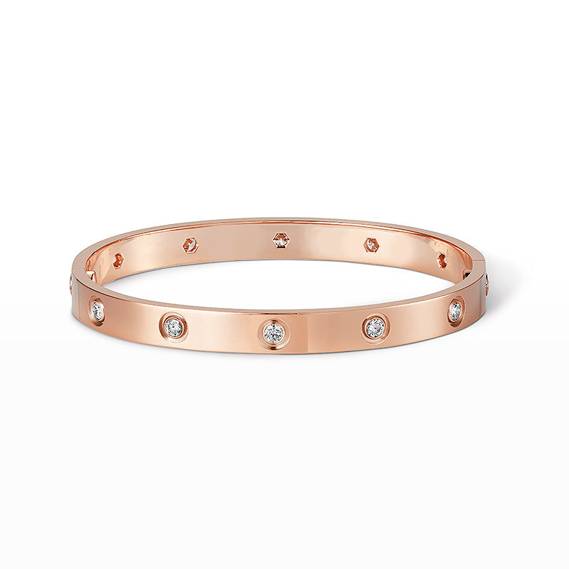 [Plus&Max]LOVE BRACELET 6.1MM 10 DIAMONDS
