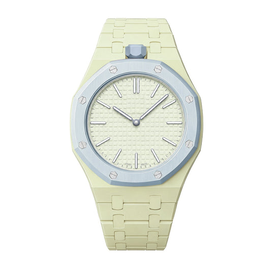 [Plus&Max]OAK POP EXCLUSIVE CREAMY YELLOW BIOCERAMIC STRAP