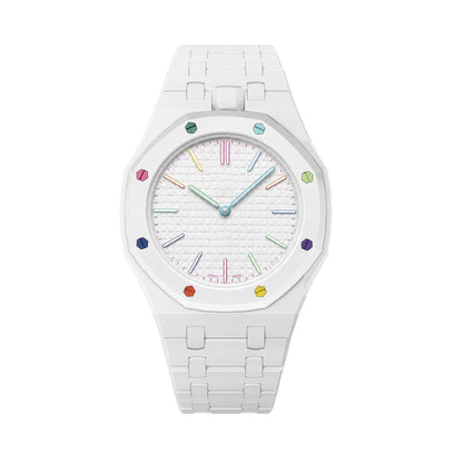 [Plus&Max]OAK POP EXCLUSIVE WHITE BIOCERAMIC STRAP