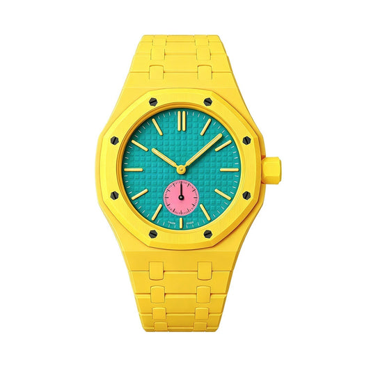 [Plus&Max]OAK POP EXCLUSIVE YELLOW BIOCERAMIC STRAP
