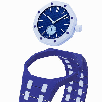 [Plus&Max]OAK POP EXCLUSIVE DARK BLUE AND LIGHT BLUE BIOCERAMIC STRAP