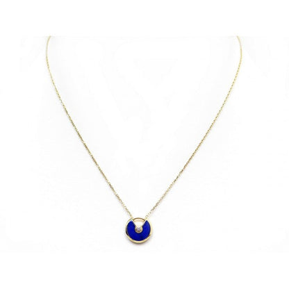 [Plus&Max]AMULETTE ROSE GOLD AGATE NECKLACE