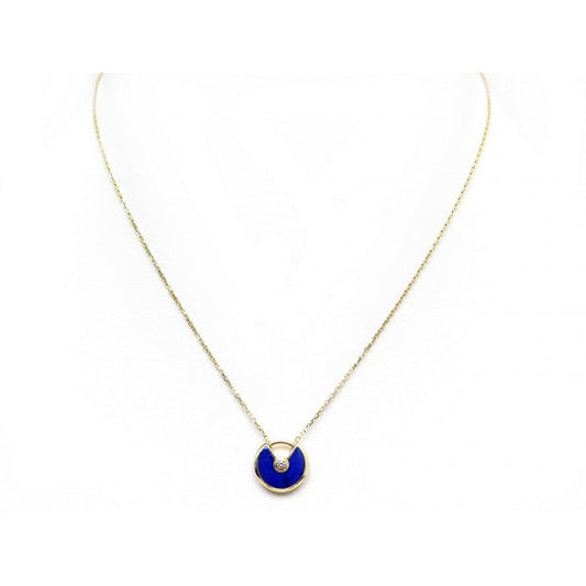 [Plus&Max]AMULETTE ROSE GOLD AGATE NECKLACE