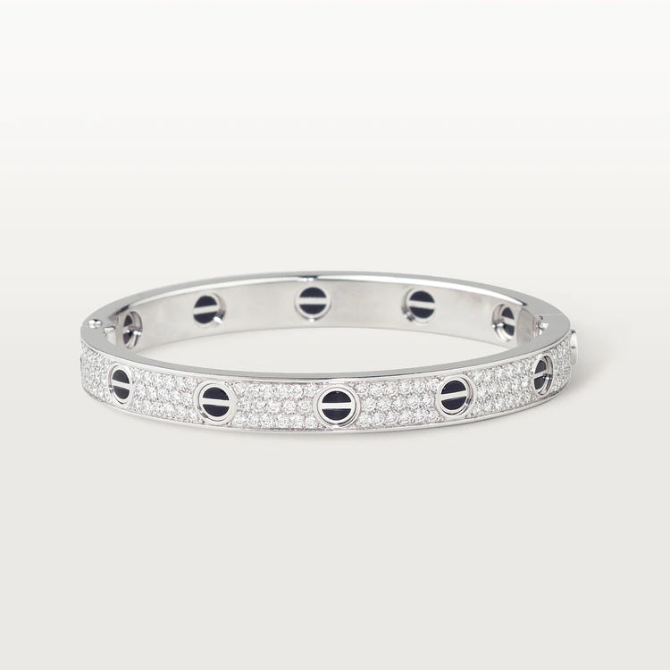 [Plus&Max]LOVE BRACELET 6.1MM DIAMOND-PAVED CERAMIC