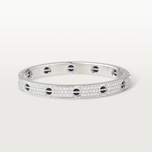 [Plus&Max]LOVE BRACELET 6.1MM DIAMOND-PAVED CERAMIC
