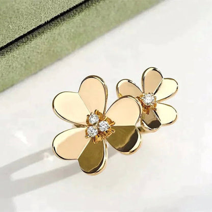 [Plus&Max]CLOVER COMOS GOLD DIAMOND RING