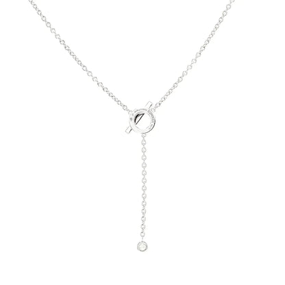 [Plus&Max]FINESSE SILVER DIAMOND NECKLACE