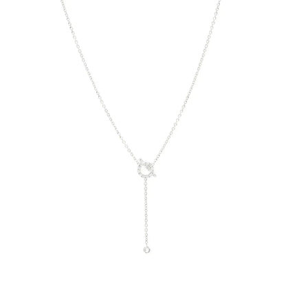 [Plus&Max]FINESSE SILVER DIAMOND NECKLACE