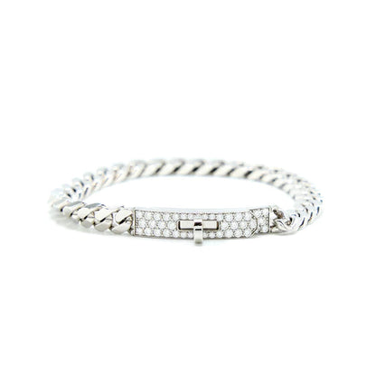 [Plus&Max]KELLY CHAIN SILVER DIAMOND BRACELET