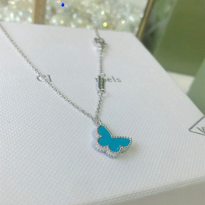 [Plus&Max]BUTTERFLY TURQUOISE BUTTERFLY BRACELET SILVER
