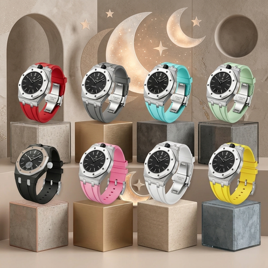 [Plus&Max]Royal Oak Pop Exclusive Steel Case & Silicone Strap With Cradle