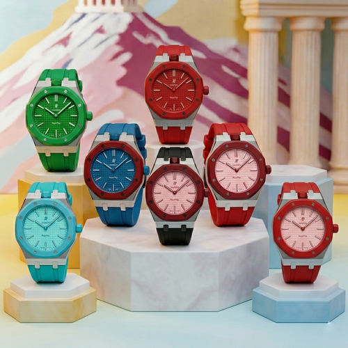 [Plus&Max]ROYAL OAK POP EXCLUSIVE STEEL CASE & SILICONE STRAP