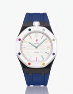 Silicone Strap & Case  Royal Pop Huit Blanc(Customize  Colors)