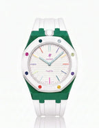Silicone Strap & Case  Royal Pop Huit Blanc(Customize  Colors)