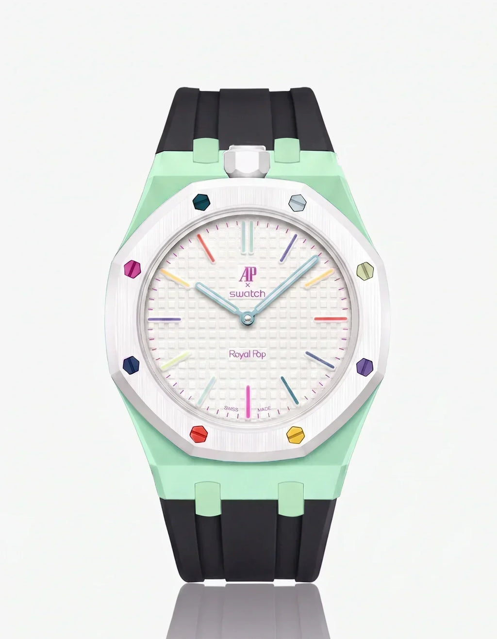 Silicone Strap & Case  Royal Pop Huit Blanc(Customize  Colors)