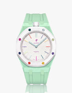Silicone Strap & Case  Royal Pop Huit Blanc(Customize  Colors)